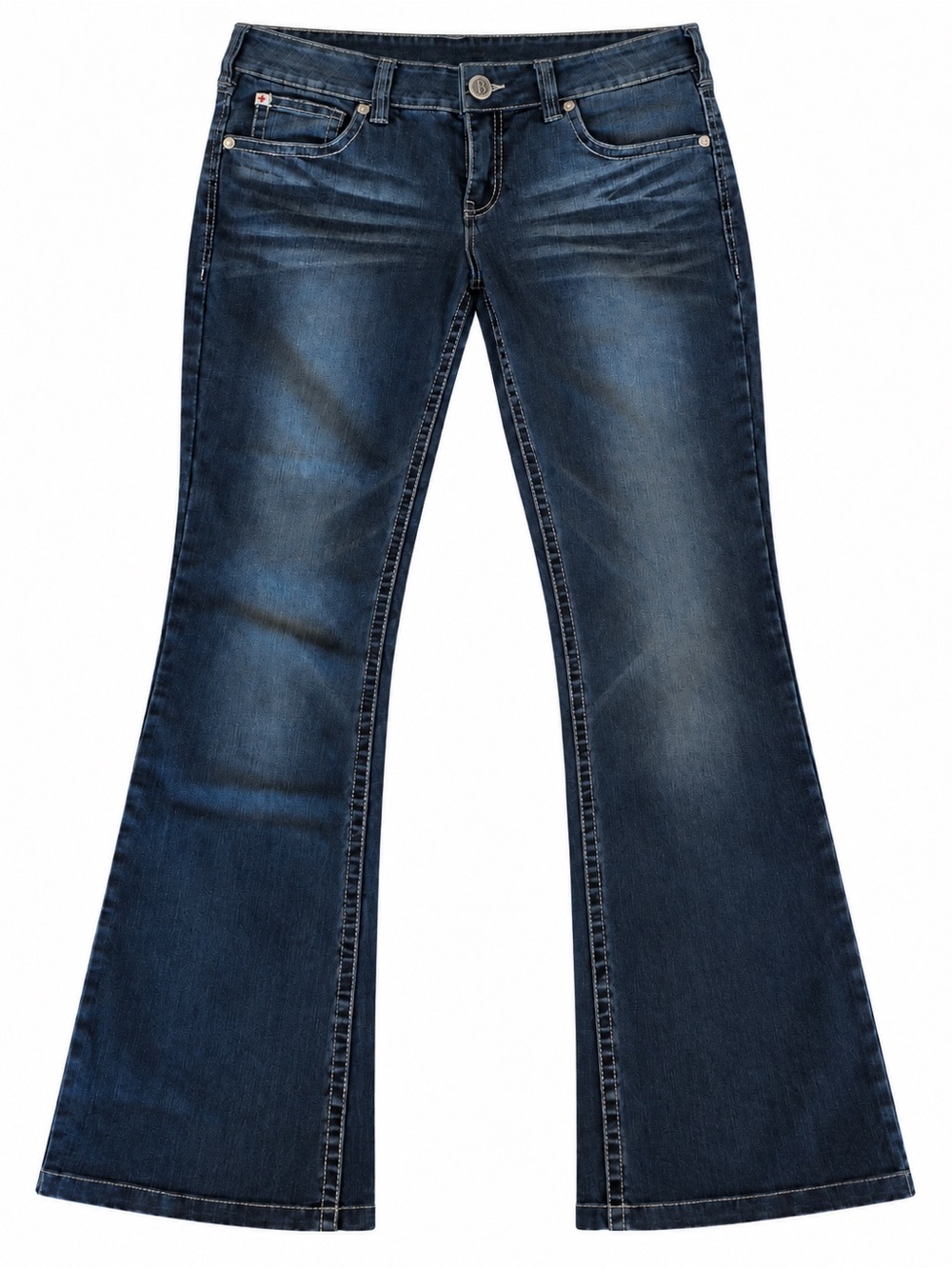2013 Bootlegger Dreyfus Dark Wash Bootcut Jeans Y2K McBling W28